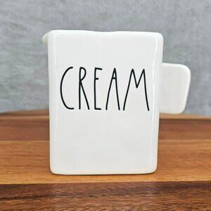 Rae Dunn LL CREAM Container Holder Coffee Ceramic Farmhouse Country Boho Decor